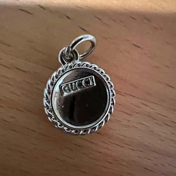 Gucci Pink Enamel and Silver Iconic GG Charm - Picture 4 of 5
